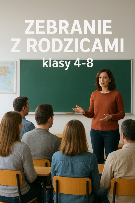Zebrania z rodzicami - 06.11.2025 r.  klasy 4-8