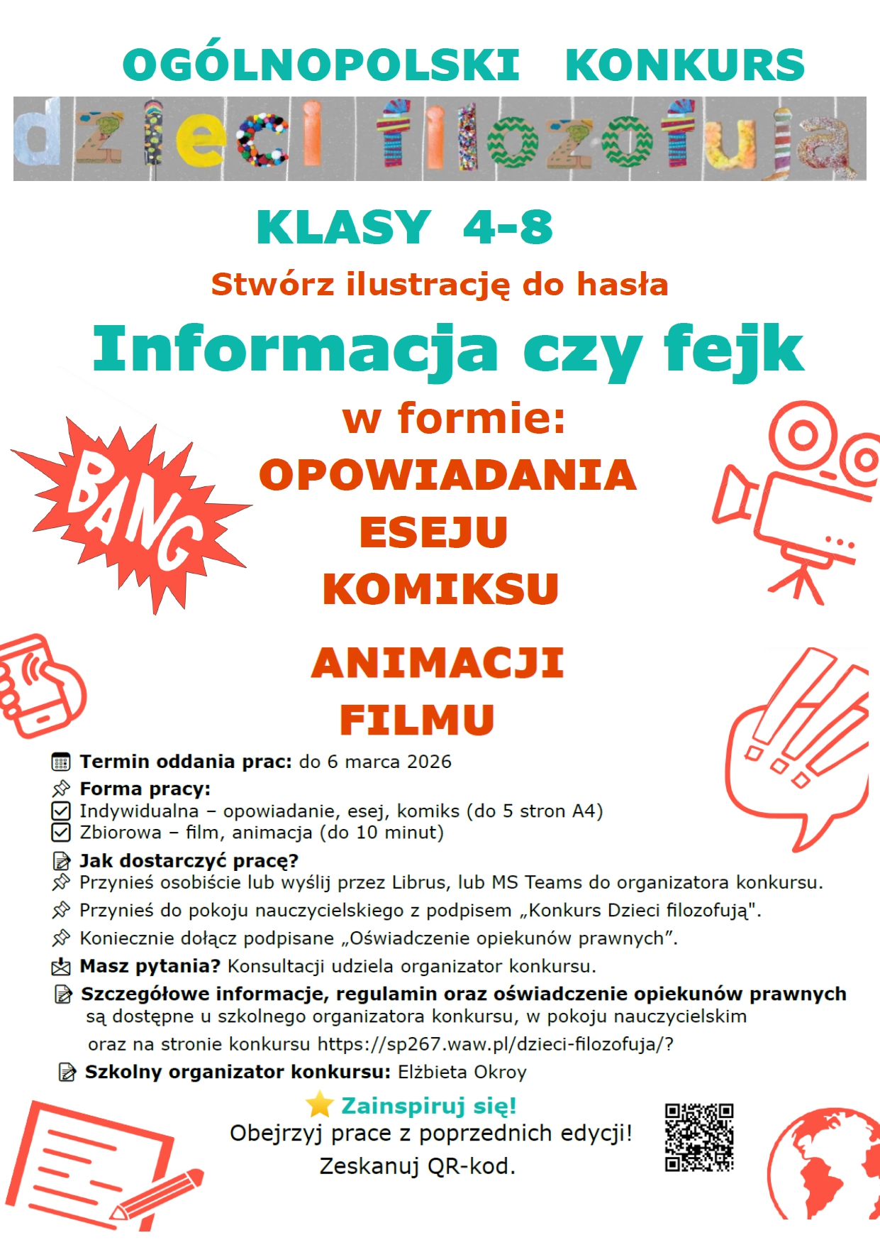 Ogólnopolski konkurs ''Dzieci filozofują. Opowieści filozoficzne'' dla klas 4-8 ...