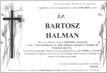 Informacja o pogrzebie